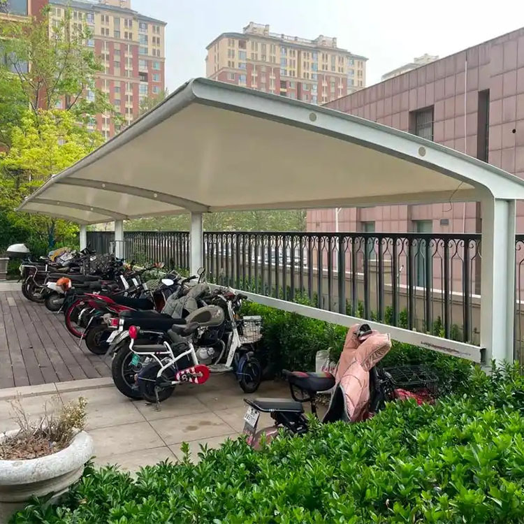 黄冈膜结构电动车棚